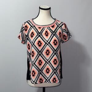 Xhilaration Embroidered white blouse women’s size small